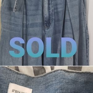 Kosmios Sneak Peek Gaucho Denim wide leg jeans